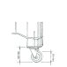 Skrzynia plastikowa 1000x640mm, 280l, na kółkach