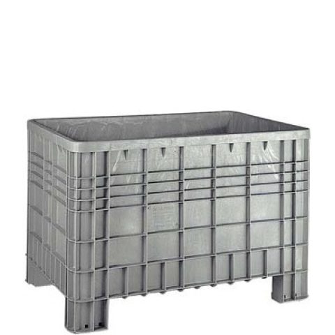 Skrzynia plastikowa 1165x790mm, 520l, na stopach