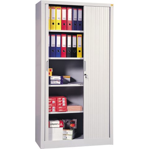Szafa biurowa metalowa Standard 1920h x1000 x420mm, drzwi żaluzjowe