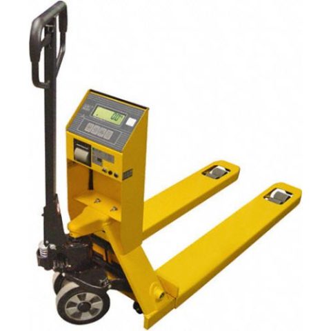 Wózek paletowy z wagą Standard 1100/2200kg, podz. 500g/1kg , Do legalizacji, z Drukarką