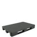 Paleta plastikowa 1200x800mm, pełna, na płozach, czarna