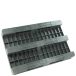 Paleta plastikowa 1200x800mm, pełna, na płozach, czarna