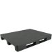 Paleta plastikowa 1200x1000mm, pełna, na płozach, czarna
