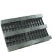 Paleta plastikowa 1200x1000mm, pełna, na płozach, czarna