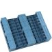Półpaleta plastikowa 800x600mm, pełna, na płozach, czarna