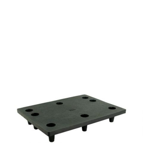 Półpaleta plastikowa 800x600mm, gniazdowa, czarna